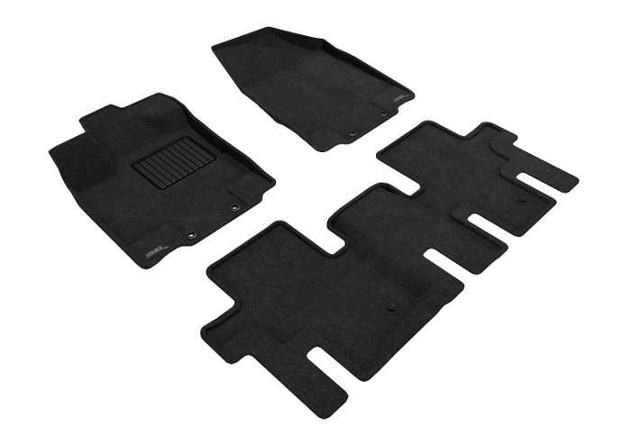 2013-2020 Nissan Pathfinder Floor Mats Liners Front and Rear Row Elegant Black JP-A48203QC