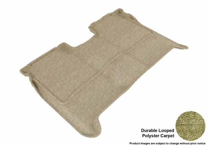 2004-2015 Nissan Titan Crew Cab Floor Mats Liners Rear Row Classic Tan w/o storage box