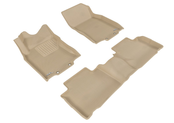 2014-2020 Nissan Rogue Floor Mats Liners Front and Rear Row Kagu Tan JP-A48256QC