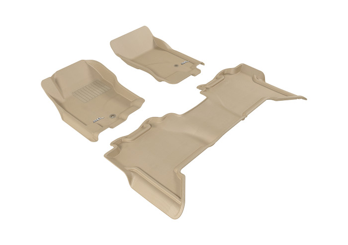 2005-2015 Nissan Xterra Floor Mats Liners Front and Rear Row Kagu Tan
