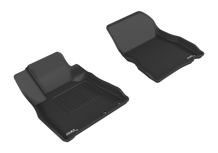 2014-2019 Nissan Versa Note Floor Mats Liners Front Row Kagu Black