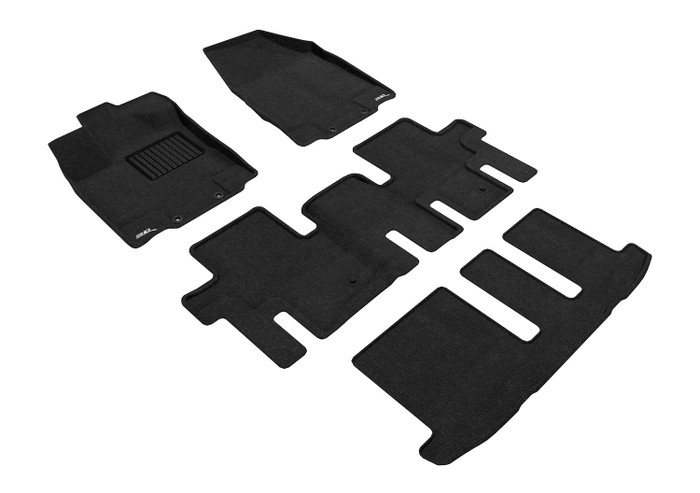 2013-2020 Nissan Pathfinder Floor Mats Liners Front and Rear Row Elegant Black JP-A48325QC
