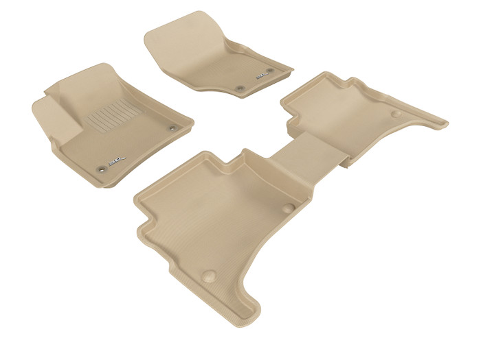 2003-2010 Porsche Cayenne Floor Mats Liners Front and Rear Row Kagu Tan