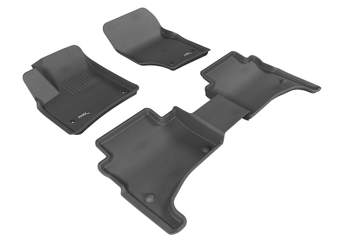 2003-2010 Porsche Cayenne Floor Mats Liners Front and Rear Row Kagu Black