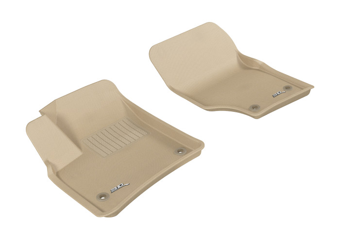 2003-2010 Volkswagen Touareg Floor Mats Liners Front Row Kagu Tan