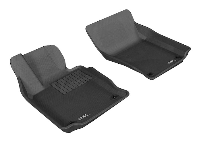 2010-2016 Porsche Panamera Floor Mats Liners Front Row Kagu Black