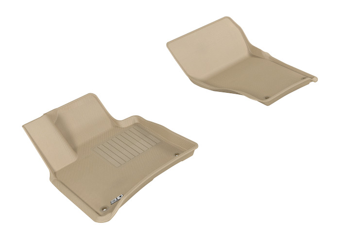 2011-2017 Volkswagen Touareg Floor Mats Liners Front Row Kagu Tan