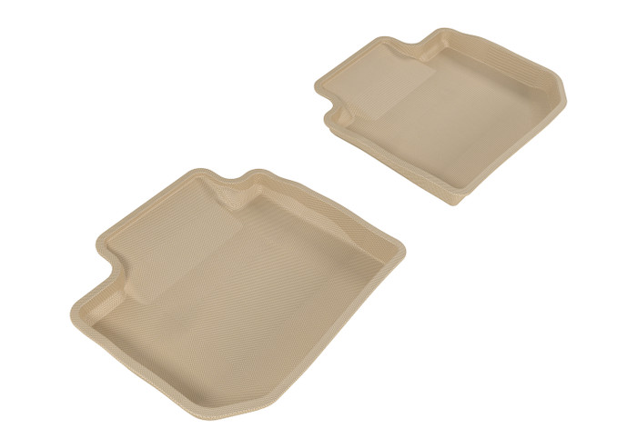 2013-2015 Subaru XV Crosstrek Floor Mats Liners Rear Row Kagu Tan