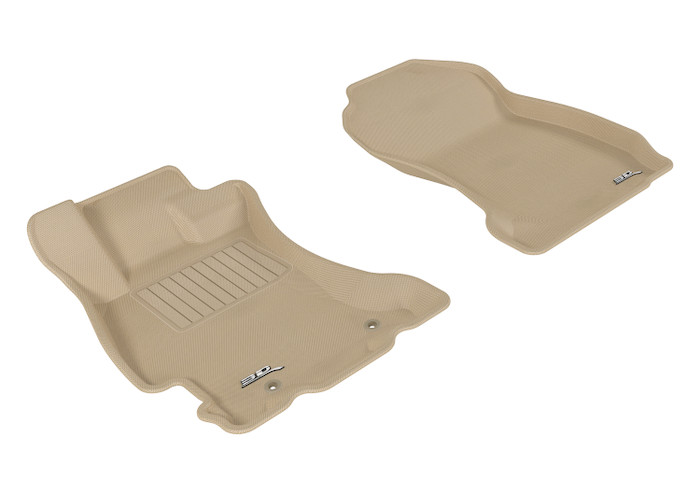 2014-2018 Subaru Forester Floor Mats Liners Front Row Kagu Tan