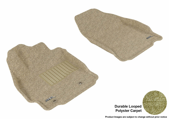 2011-2013 Scion tC Floor Mats Liners Front Row Classic Tan
