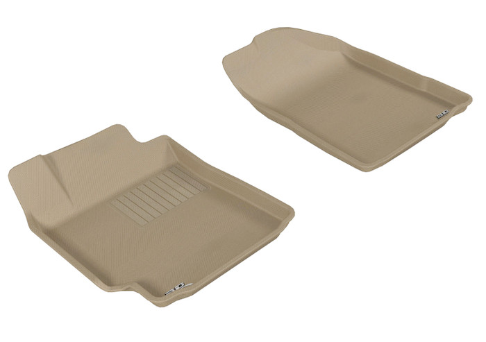 2007-2011 Toyota Camry Floor Mats Liners Front Row Kagu Tan
