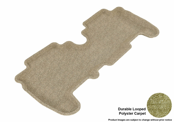 2007-2011 Toyota Yaris Hatchback Floor Mats Liners Rear Row Classic Tan