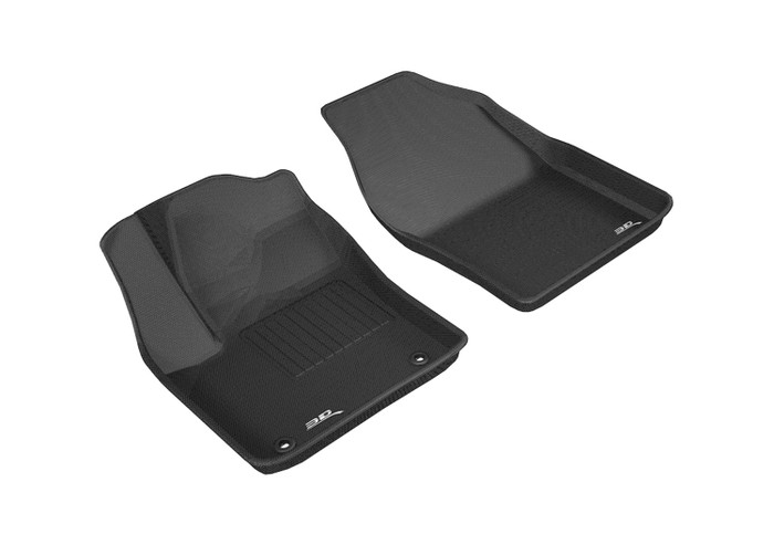 2018-2021 Toyota C-HR Floor Mats Liners Front Row Kagu Black