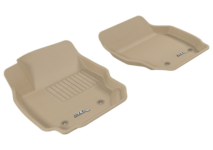 2007-2016 Volvo S80 Floor Mats Liners Front Row Kagu Tan