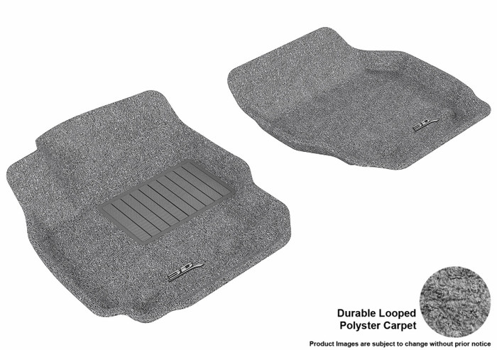 2007-2016 Volvo S80 Floor Mats Liners Front Row Classic Gray