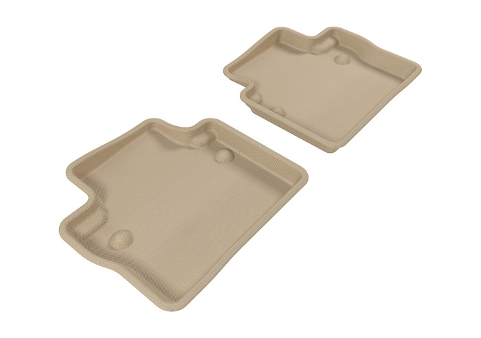 2007-2016 Volvo S80 Floor Mats Liners Rear Row Kagu Tan