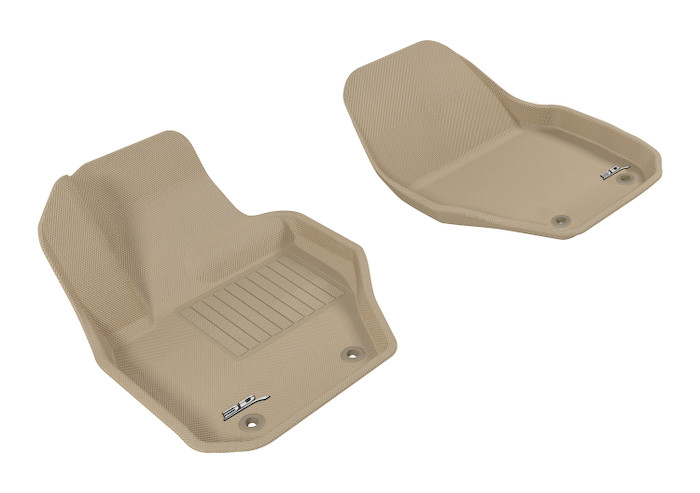 2015-2018 Volvo V60 Floor Mats Liners Front Row Kagu Tan