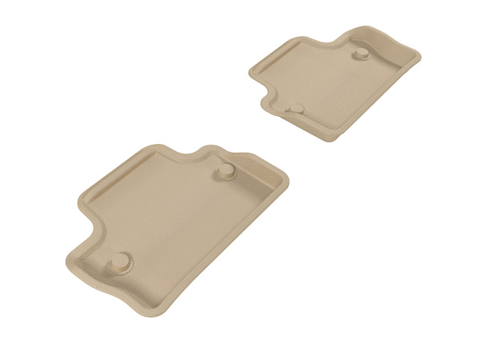 2015-2018 Volvo V60 Floor Mats Liners Rear Row Kagu Tan
