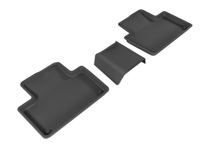2015-2022 Volvo XC90 T5 Floor Mats Liners Rear Row Kagu Black