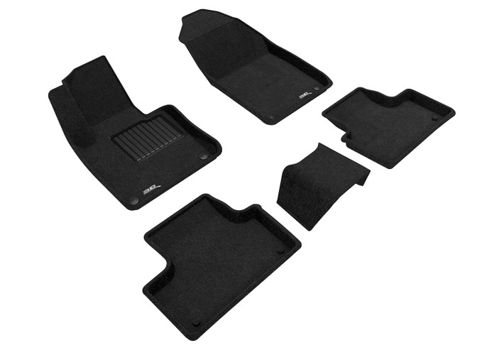 2018-2022 Volvo XC60 T5 Floor Mats Liners Front and Rear Row Elegant Black