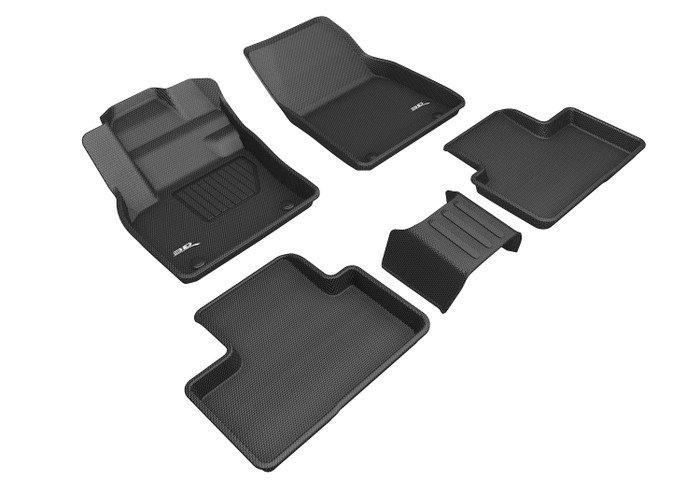 2019-2022 Volvo SC40 Floor Mats Liners Front and Rear Row Kagu Black