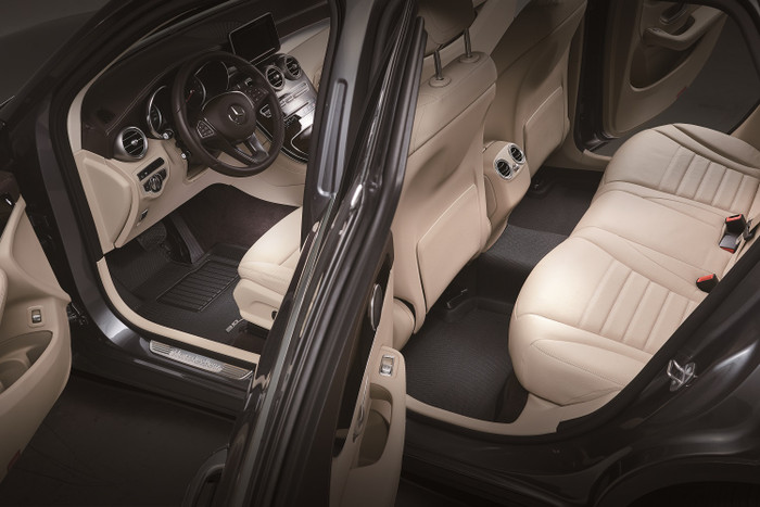 2015-2022 Volkswagen Golf R Floor Mats Liners Front and Rear Row Kagu Black