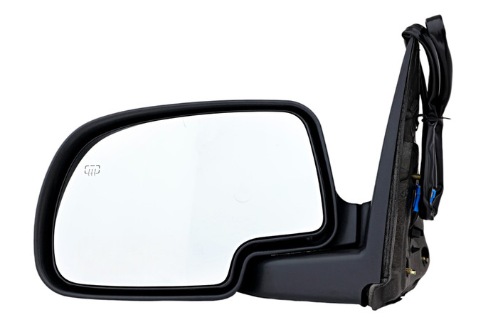 2003-2007 GMC Sierra 3500 Side View Door Mirror , Power Glass , Heated , Textured - Driver Left Side