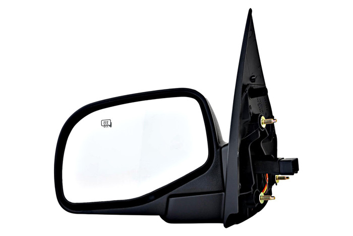 2002-2005 Ford Explorer Side View Door Mirror , Power Glass , Heated , Textured , Puddle Light - Driver Left Side