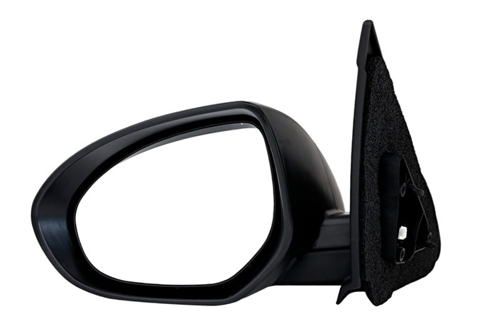 2010-2013 Mazda 3 Side View Door Mirror , Power Glass , Heated , Paintable - Driver Left Side