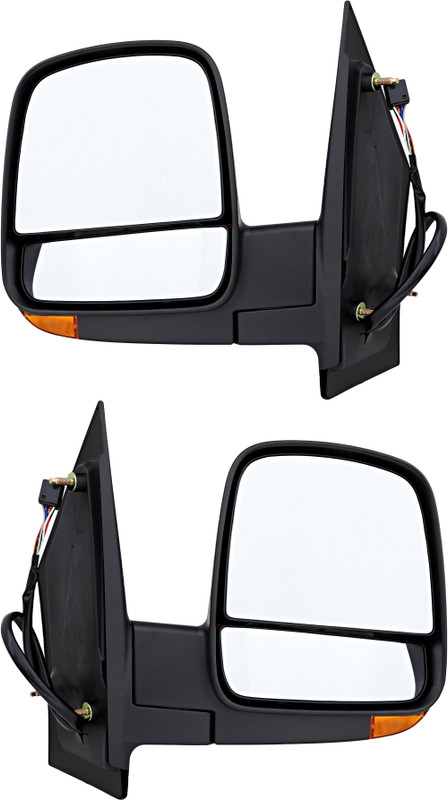 2008-2018 Chevrolet Express Side View Door Mirror , Power Glass , Heated , Textured , Turn Signal - Driver and Passenger Side
