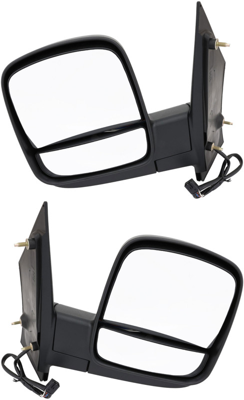 2008-2018 Chevrolet Express Side View Door Mirror , Power Glass , Heated , Textured - Driver and Passenger Side