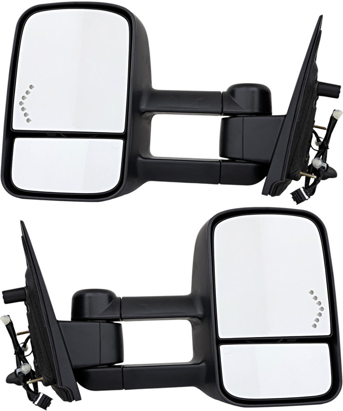 2014 GMC Sierra 1500 Side View Door Mirror , Power Glass , Heated , Textured , Turn Signal - Driver and Passenger Side