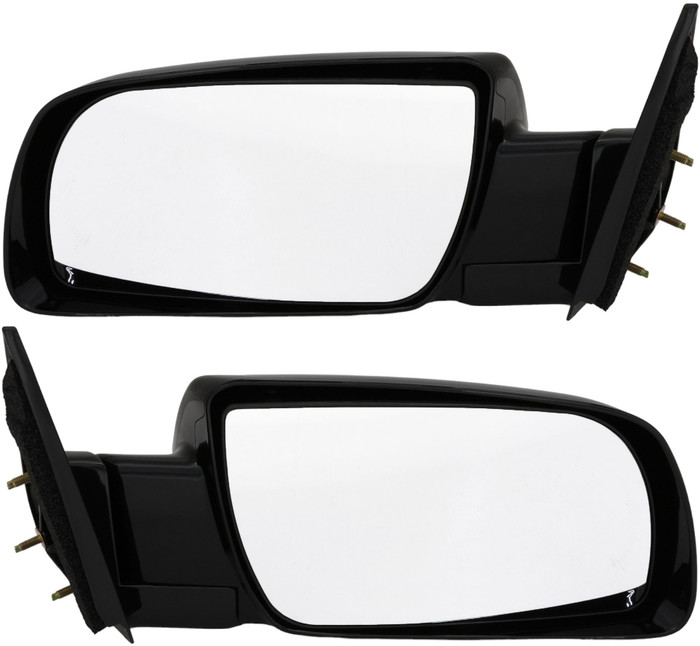 1988-2002 GMC K1500 Side View Door Mirror , Manual Remote , Non-Heated , Gloss - Driver and Passenger Side