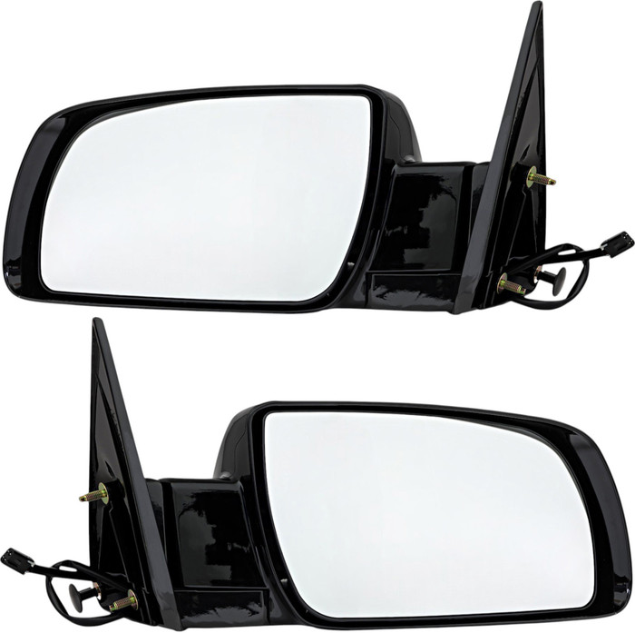 1988-2002 Chevrolet C2500 Side View Door Mirror , Power Glass , Non-Heated , Gloss - Driver and Passenger Side
