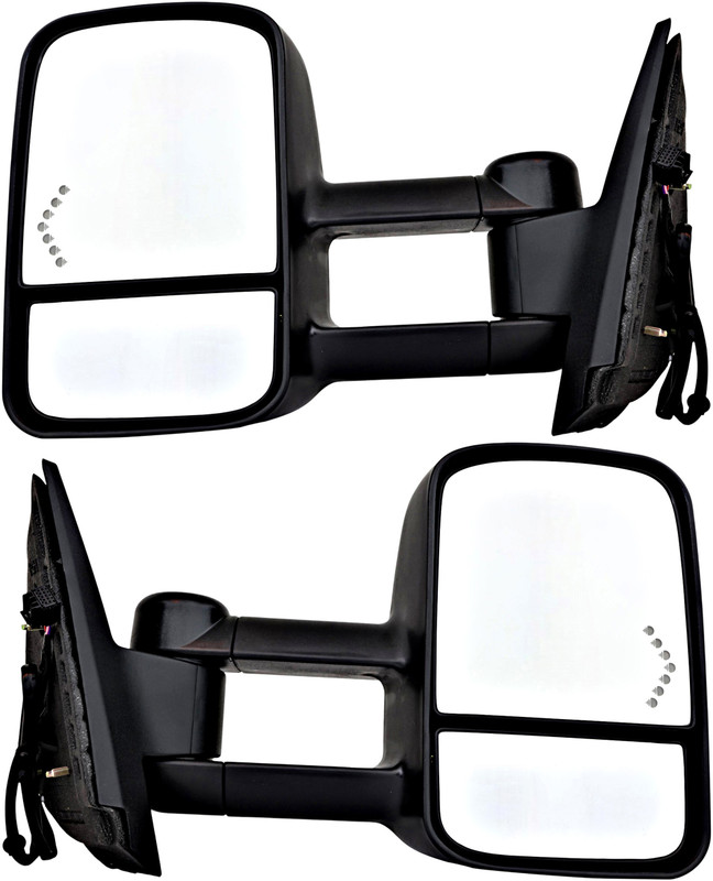 2007-2014 GMC Yukon Side View Door Mirror , Power Glass , Heated , Textured , Turn Signal - Driver and Passenger Side