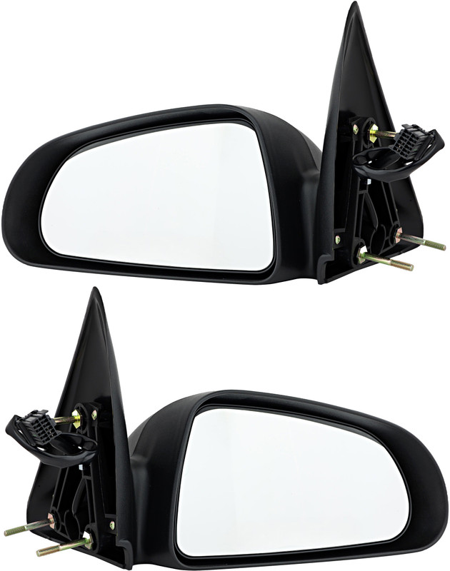 2006-2009 Mitsubishi Raider Side View Door Mirror , Power Glass , Non-Heated , Textured , Non-Folding - Driver and Passenger Side