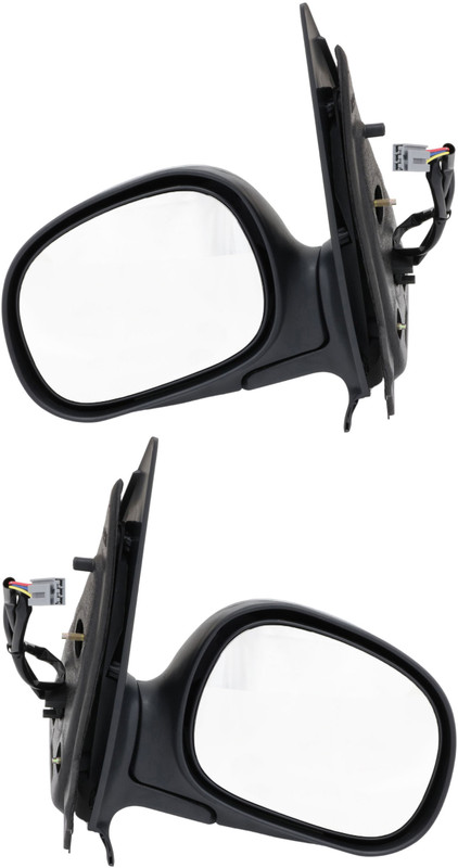 1997 Ford Expedition Side View Door Mirror , Power Glass , Non-Heated , Chrome - Driver and Passenger Side