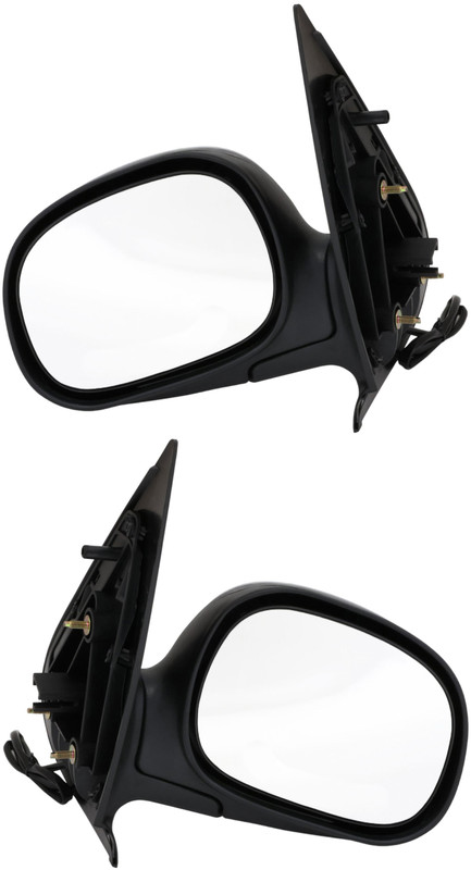 2001 Ford F-250 Side View Door Mirror , Power Glass , Non-Heated , Chrome - Driver and Passenger Side