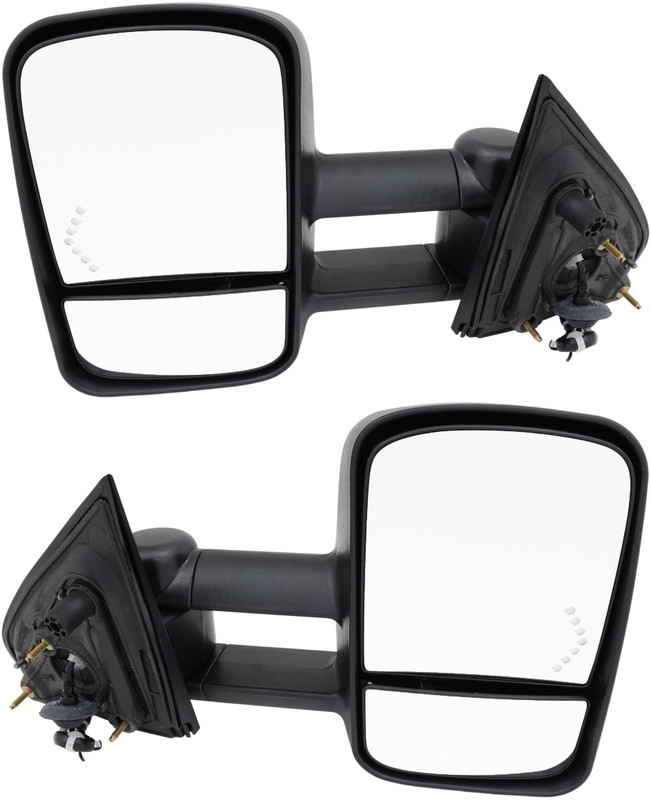 2007-2008 Ford F-150 Side View Door Mirror , Power Glass , Heated , Paintable , Turn Signal - Driver and Passenger Side