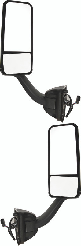 2008-2014 Freighliner Cascadia Side View Door Mirror , Power Glass , Heated , Textured - Driver and Passenger Side