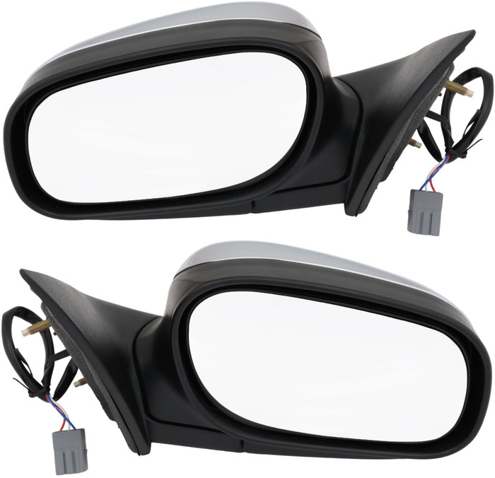2003-2008 Mercury Grand Marquis Side View Door Mirror , Power Glass , Non-Heated , Chrome - Driver and Passenger Side