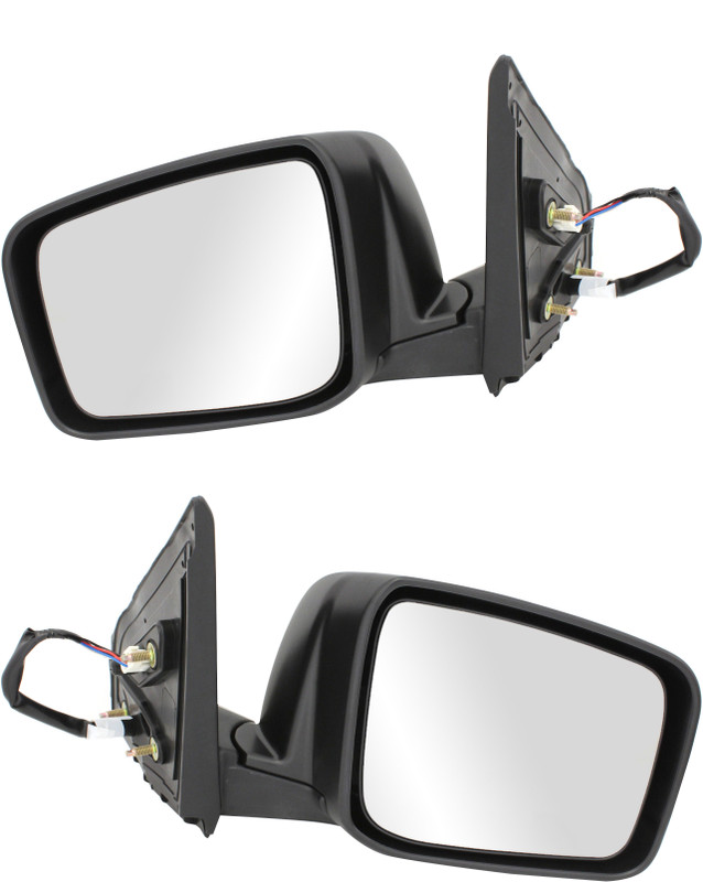 2008-2015 Nissan Rogue Side View Door Mirror , Power Glass , Heated , Paintable - Driver and Passenger Side