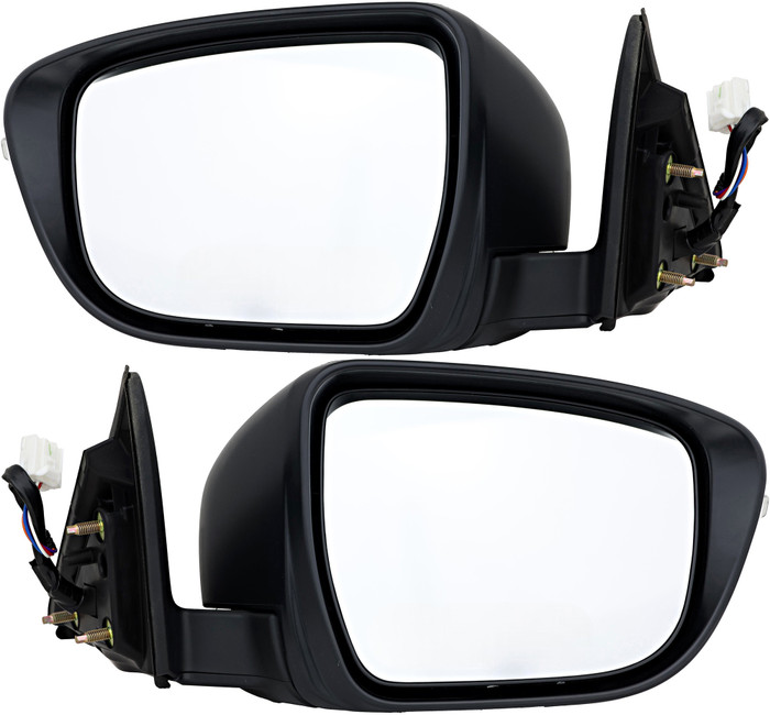 2014-2016 Nissan Rogue Side View Door Mirror , Power Glass , Non-Heated , Paintable , Turn Signal - Driver and Passenger Side