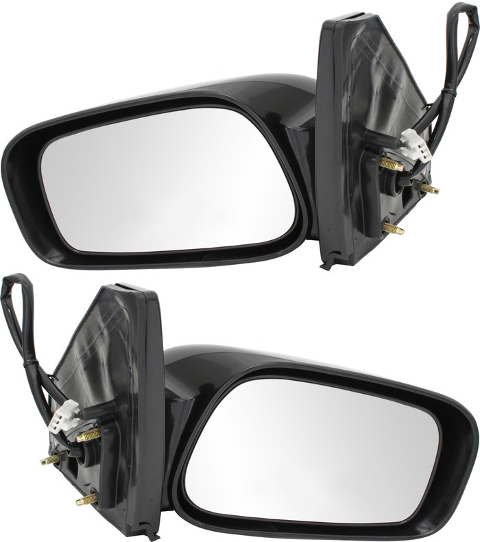 2003-2008 Pontiac Vibe Side View Door Mirror , Power Glass , Non-Heated , Gloss - Driver and Passenger Side