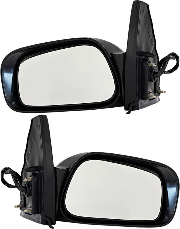2003-2008 Pontiac Vibe Side View Door Mirror , Power Glass , Non-Heated , Gloss - Driver and Passenger Side