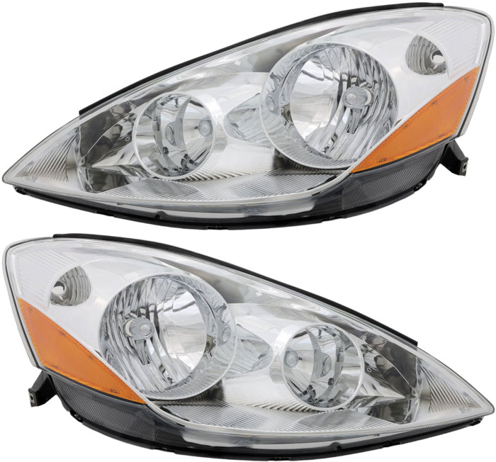 For 2006-2010 Toyota Sienna Headlights Headlamps Driver + Passenger Side
