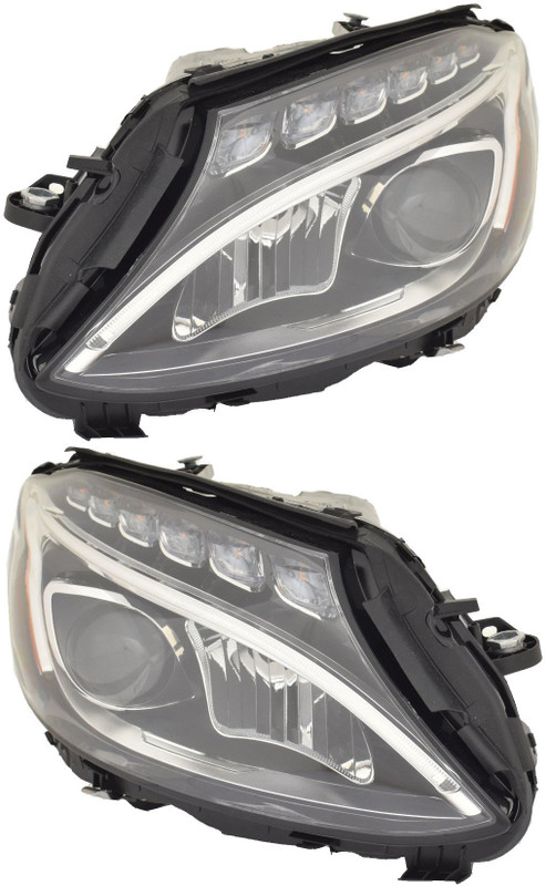 For 2015-2018 Mercedes-Benz C300 Headlight Driver and Passenger Side