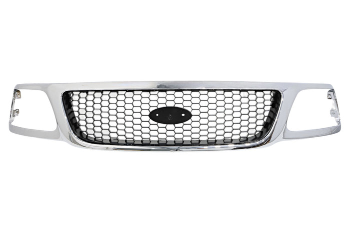For 2000-2004 Ford F150 Grille Assembly Chrome