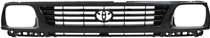 For 1995-1996 Toyota Tacoma Grille Assembly Black