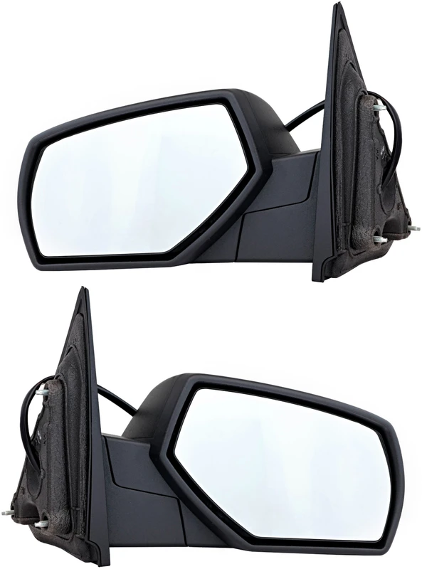 For 2014-2018 Chevrolet Silverado GMC Sierra 1500 2019 1500 Ld 2015-2019 2500 3500 Hd Power Heated Textured Black Side Door Mirror Pair